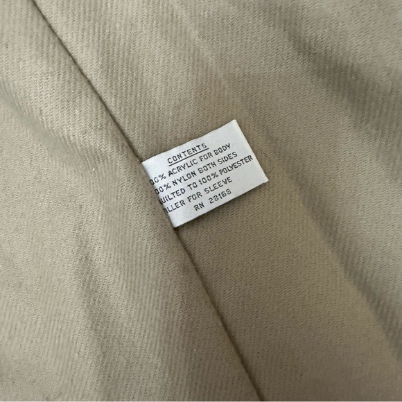 VTG 80s Metallic Champagne Tone Trench Coat - Picture 8 of 14